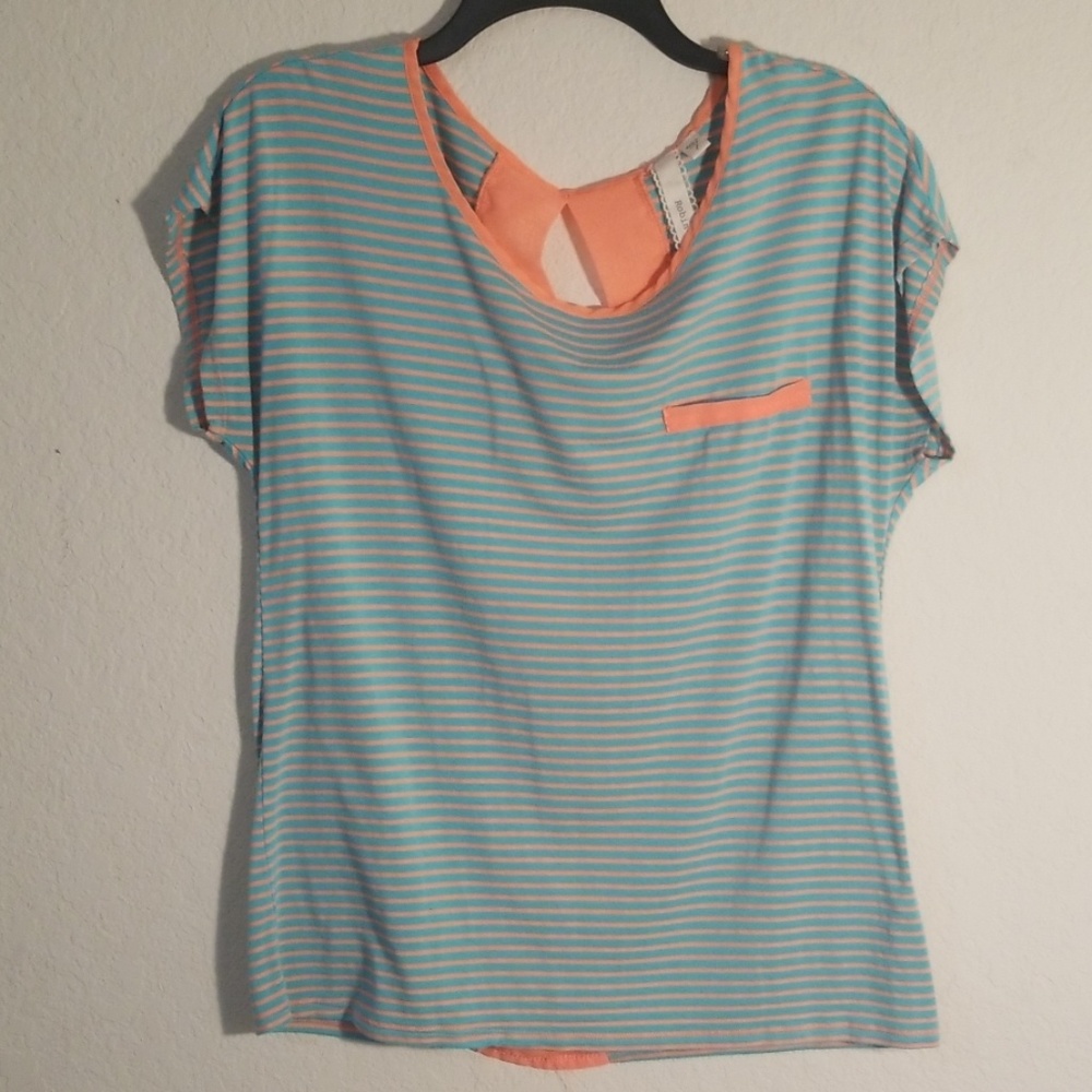 Summer striped blouse Large